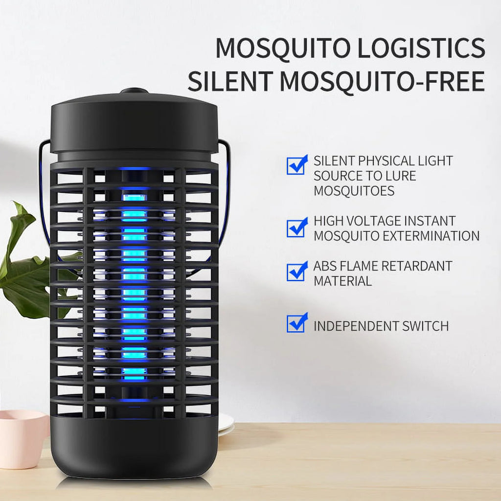 4000V Black Hanging Electronic Insect Killer with 15W Mosquito Light Bulb P68036
