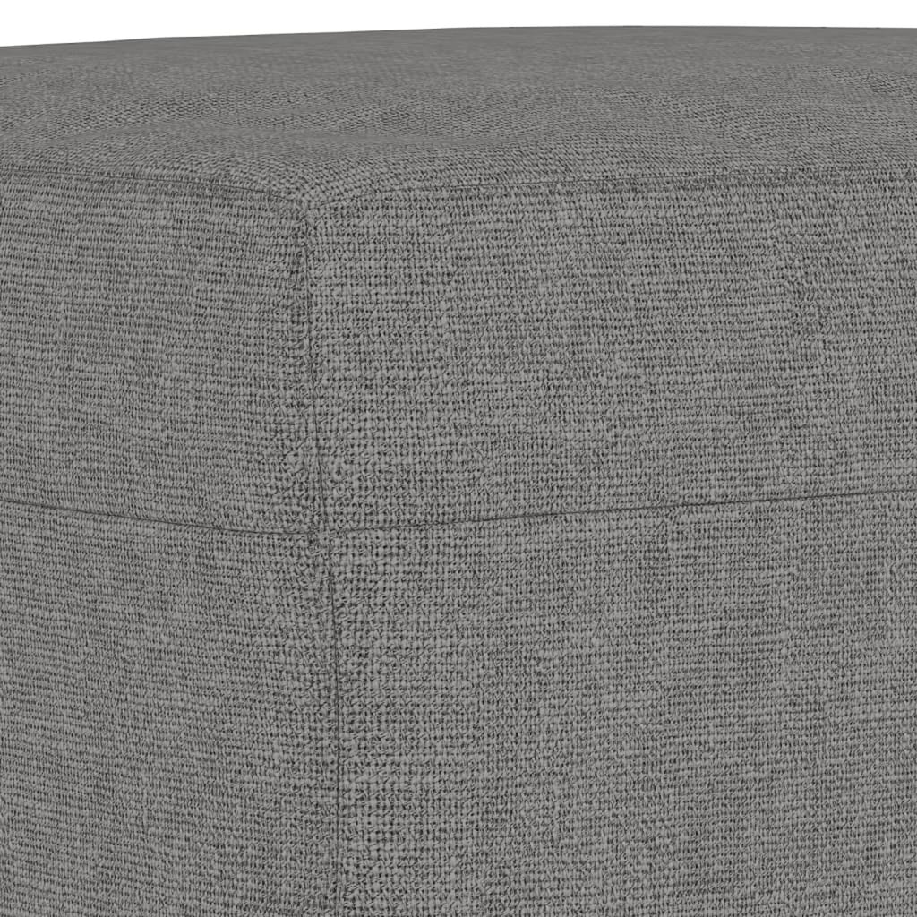 Fabric Padded Ottoman with Wood Legs Stool C75472