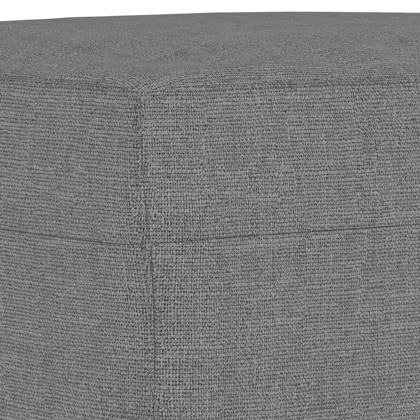 Fabric Padded Ottoman with Wood Legs Stool C75472