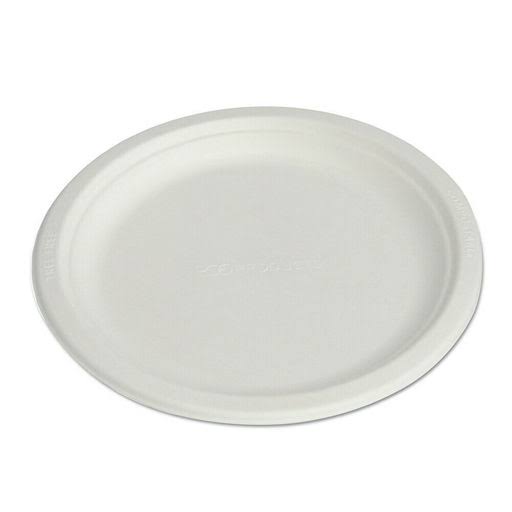 9 Inch Compostable Sugarcane Plates X843