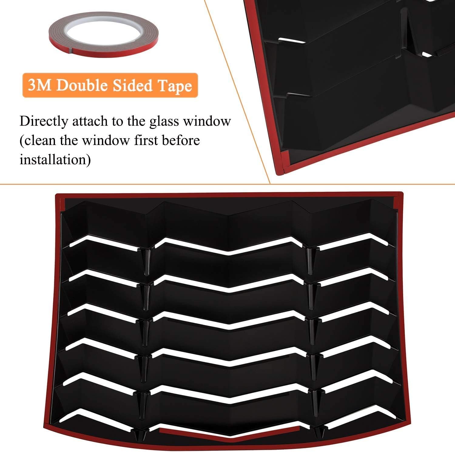 Rear Window Louver Windshield Sun Shade Cover for Dodge Charger D9600