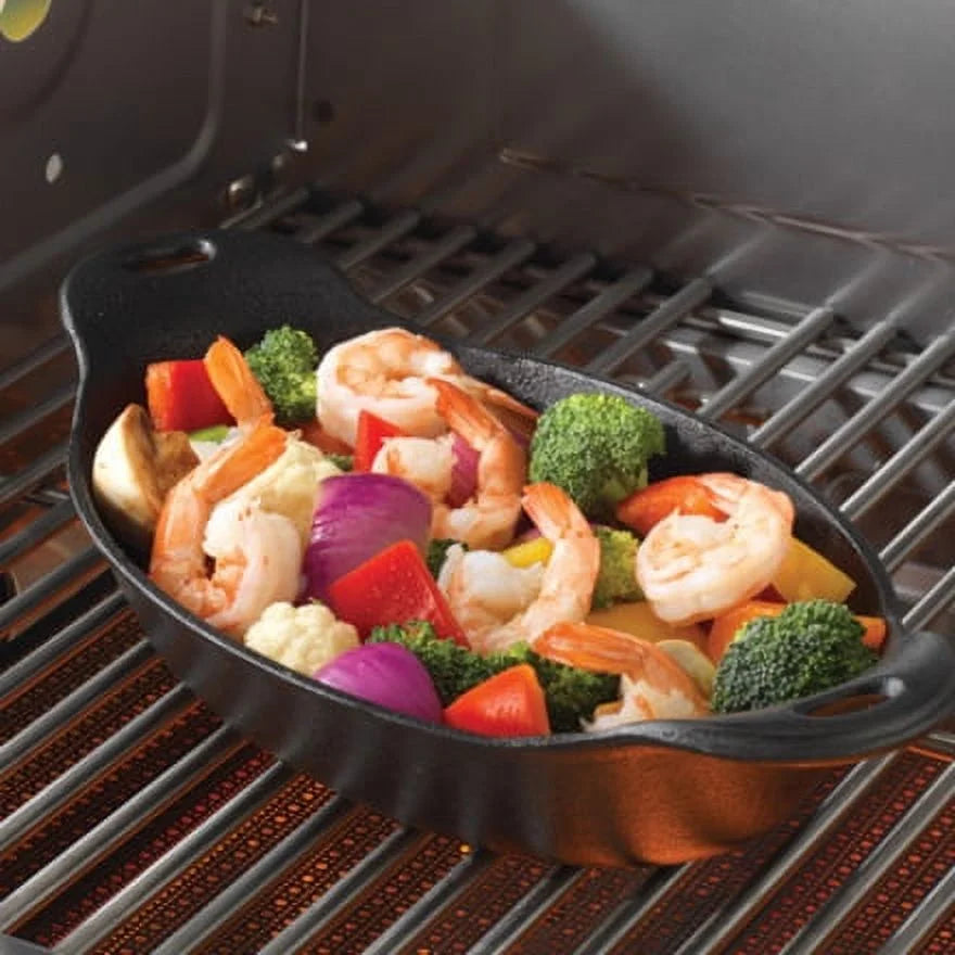 Oval Cast Iron Grilling Dish V375