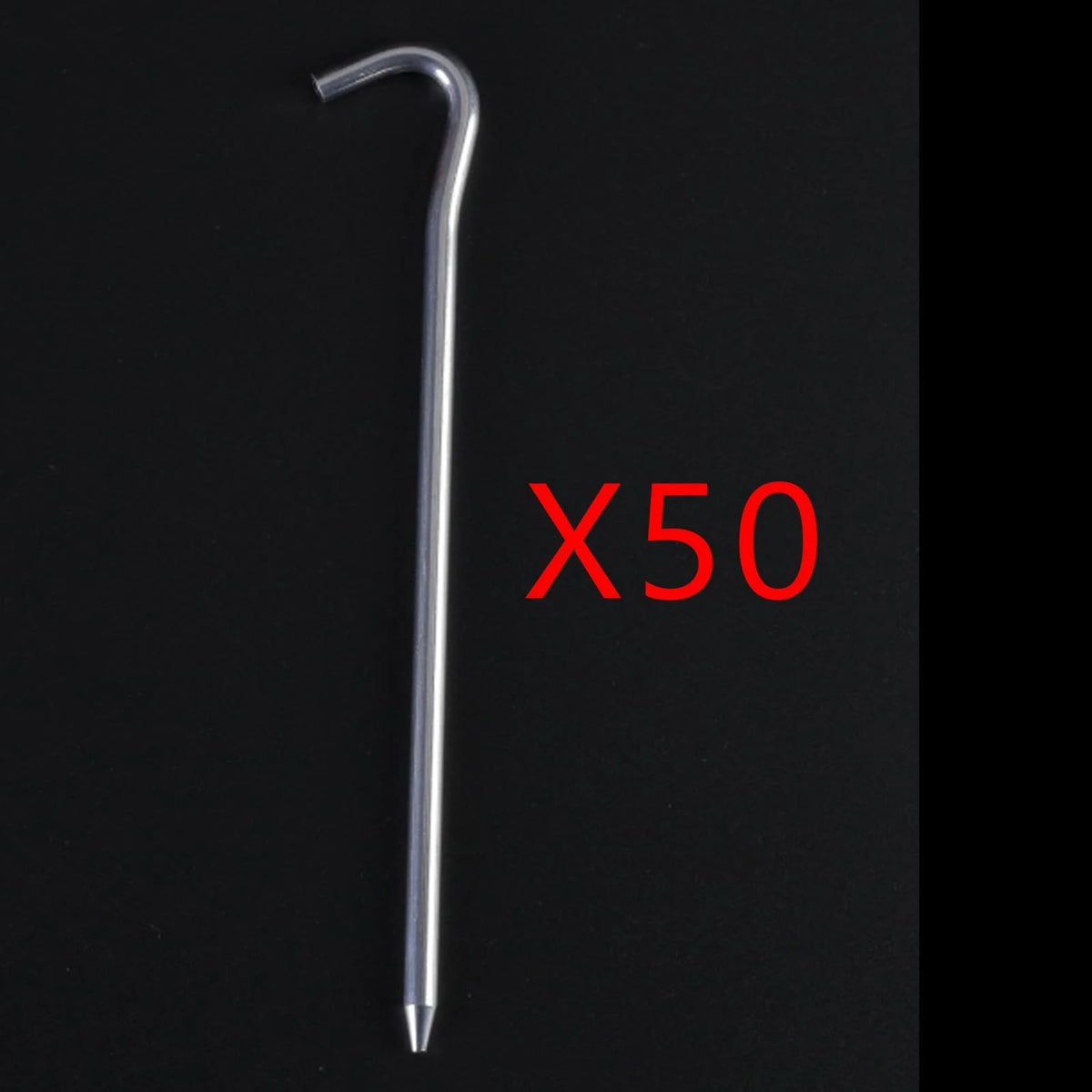 50 Pack 7inch Aluminum Tent Pegs for Camping Q136127