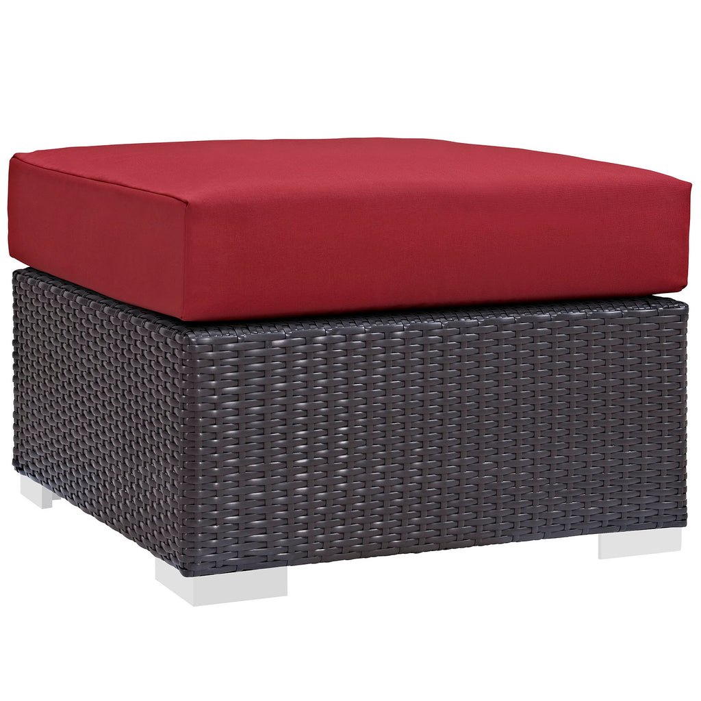 3 Piece Outdoor Patio Sofa Set in Espresso Red H225