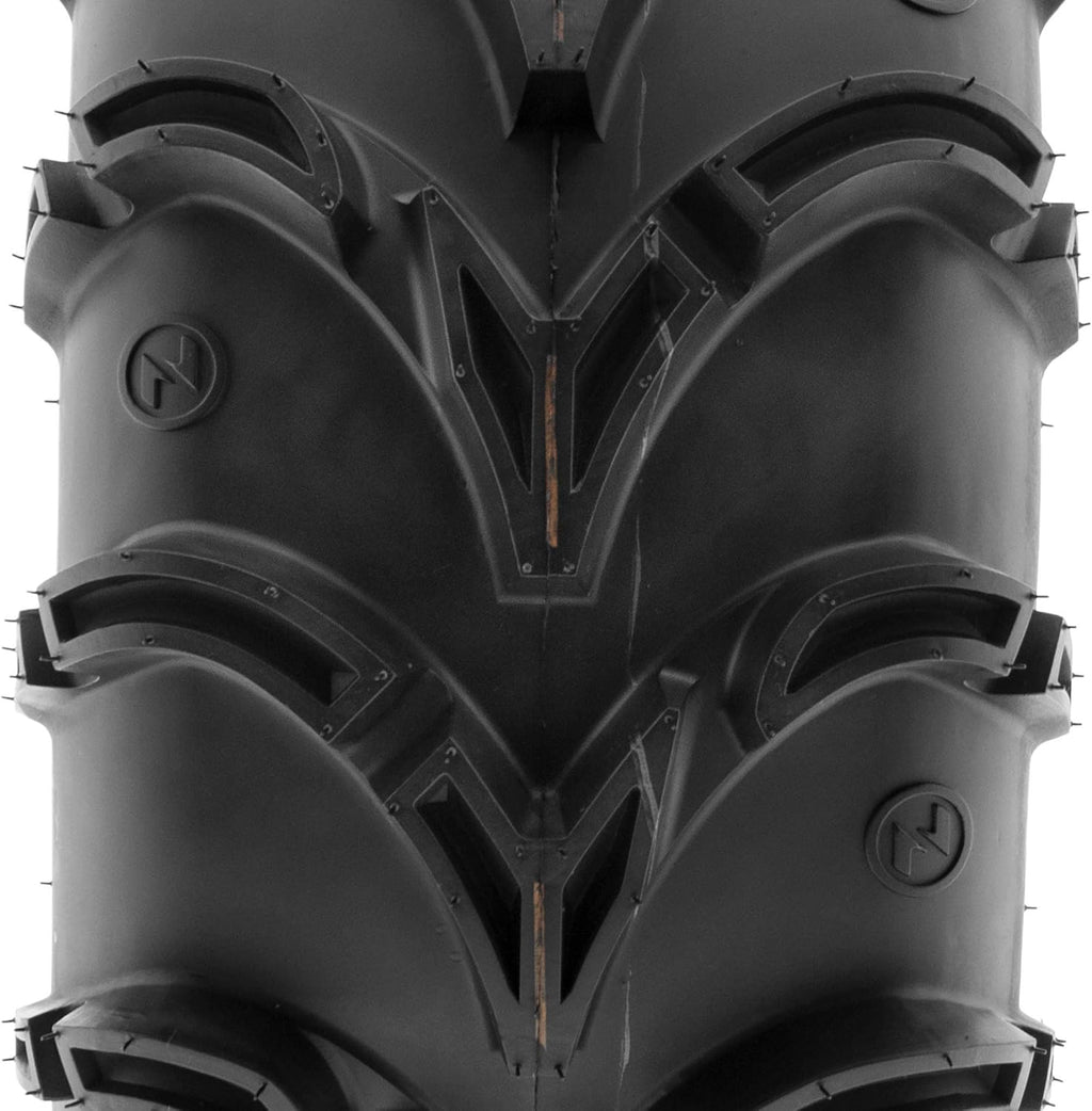 Pair of 2 ATV UTV Deep Mud Terrain Tires, 6 PR, Tubeless O682702