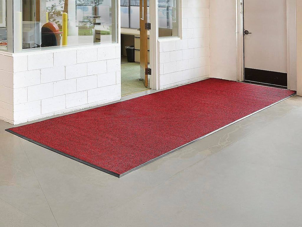 Carpeted runner, red/black, 6ft. x 16ft. E696445