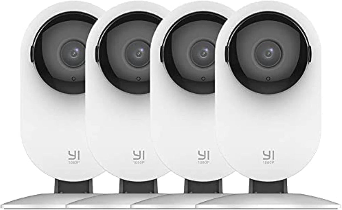 2pc 1080p WiFi Smart Indoor Security Camera with Night Vision and 2-Way Audio B368565
