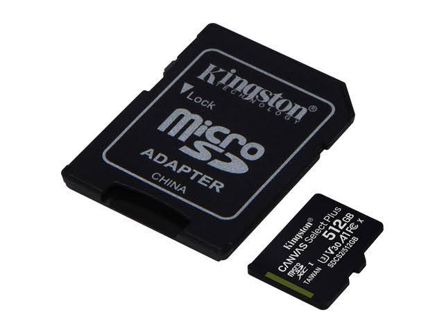 512 GB microSDXC Flash Memory Card with SD Adapter X85212