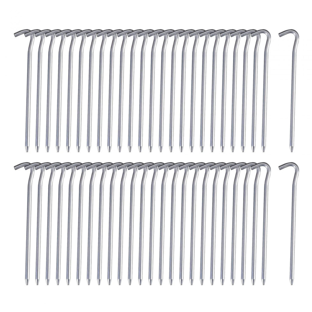 50 Pack 7inch Aluminum Tent Pegs for Camping Q136127