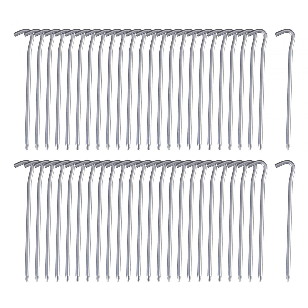 50 Pack 7inch Aluminum Tent Pegs for Camping Q136127