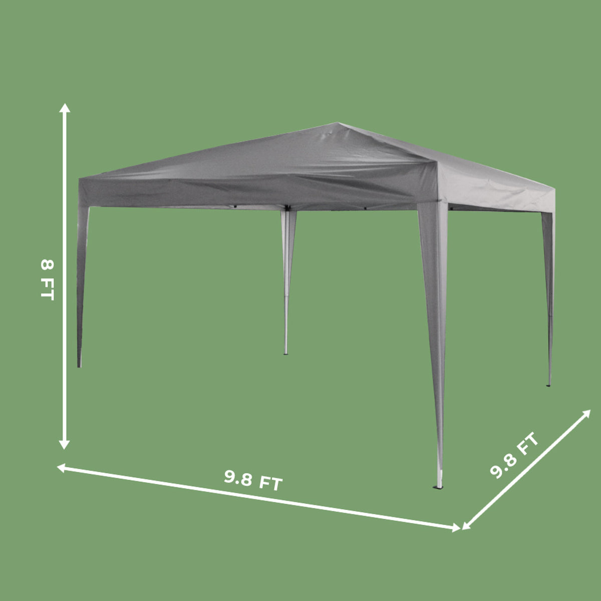 10x10 Ft Adjustable Canopy With Window Wall D39207