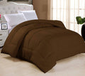 Twin Goose Down-Alternative Comforter Chocolate K7062