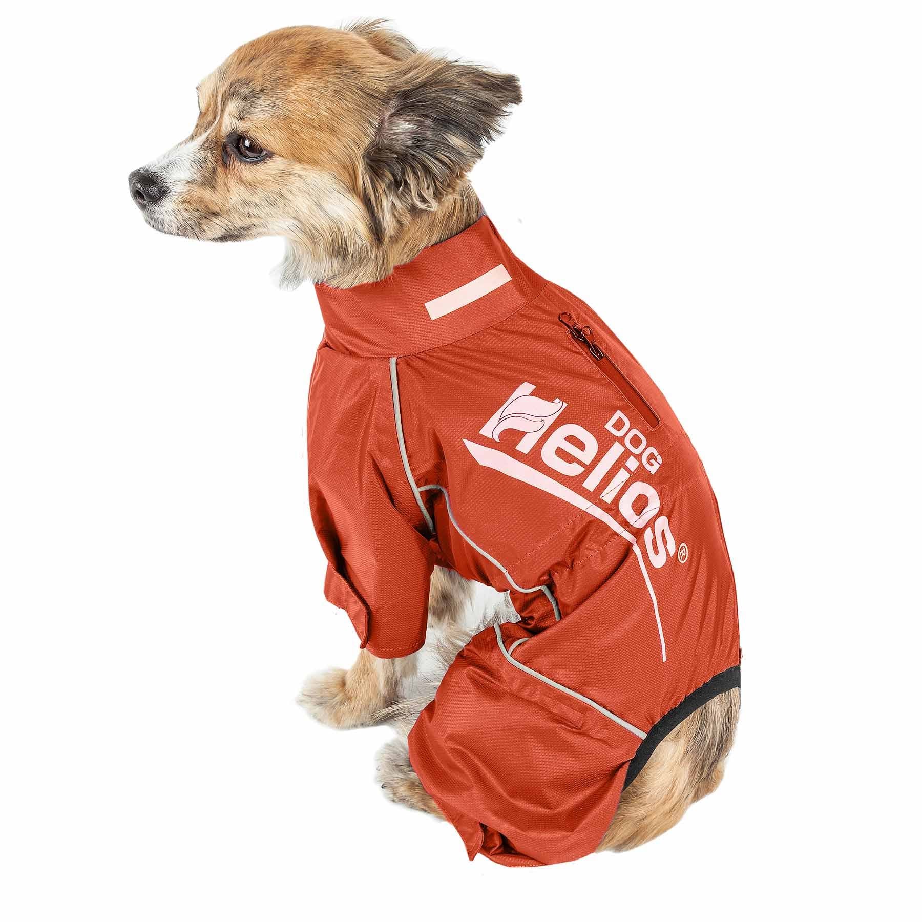 Waterproof Reflective Full Body Dog Coat Jacket Orange Medium B5181