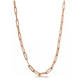 14k Rose Gold Paperclip Chain Necklace, 3mm, 20" V205922