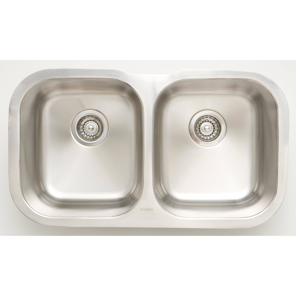 Chrome Kitchen Sink with Stainless Steel Finish, 18 Gauge T532851