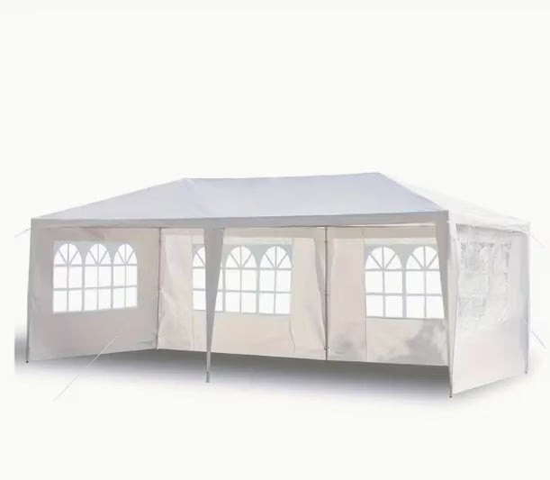 White Canopy Tent with 4 Removable Sidewalls Z83204