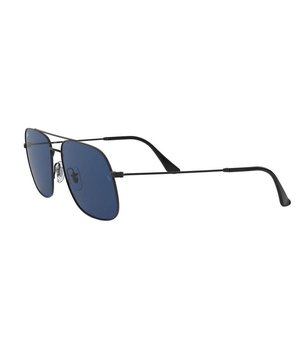 Rubber Black Dark Blue Sunglasses V233013