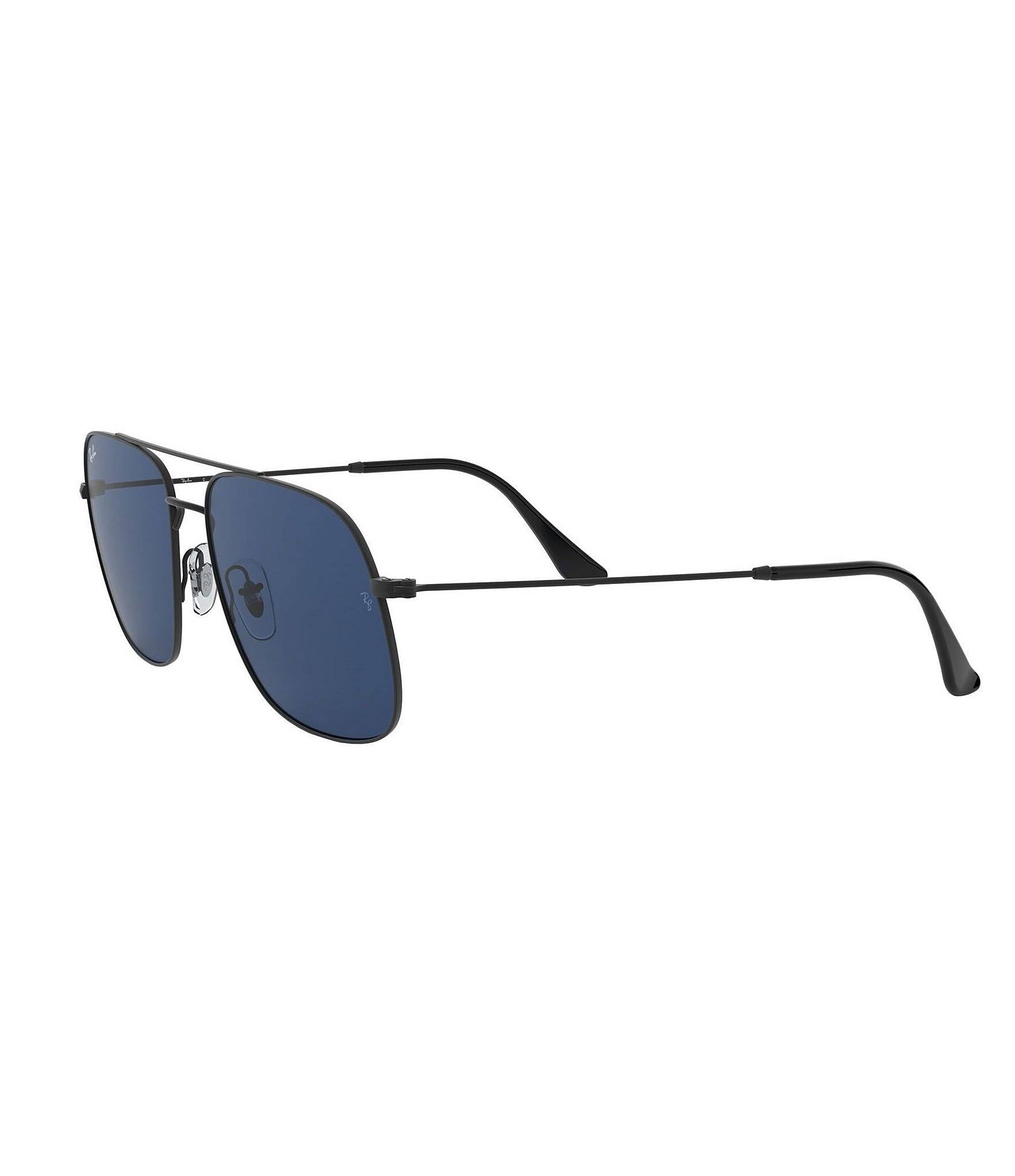 Rubber Black Dark Blue Sunglasses V233013