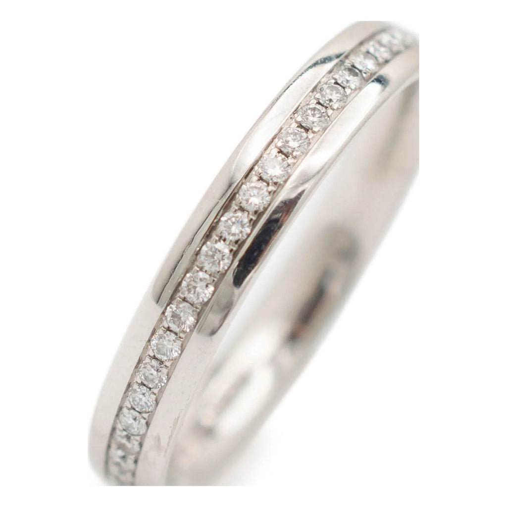 18K White Gold Diamond Wedding Band L57528