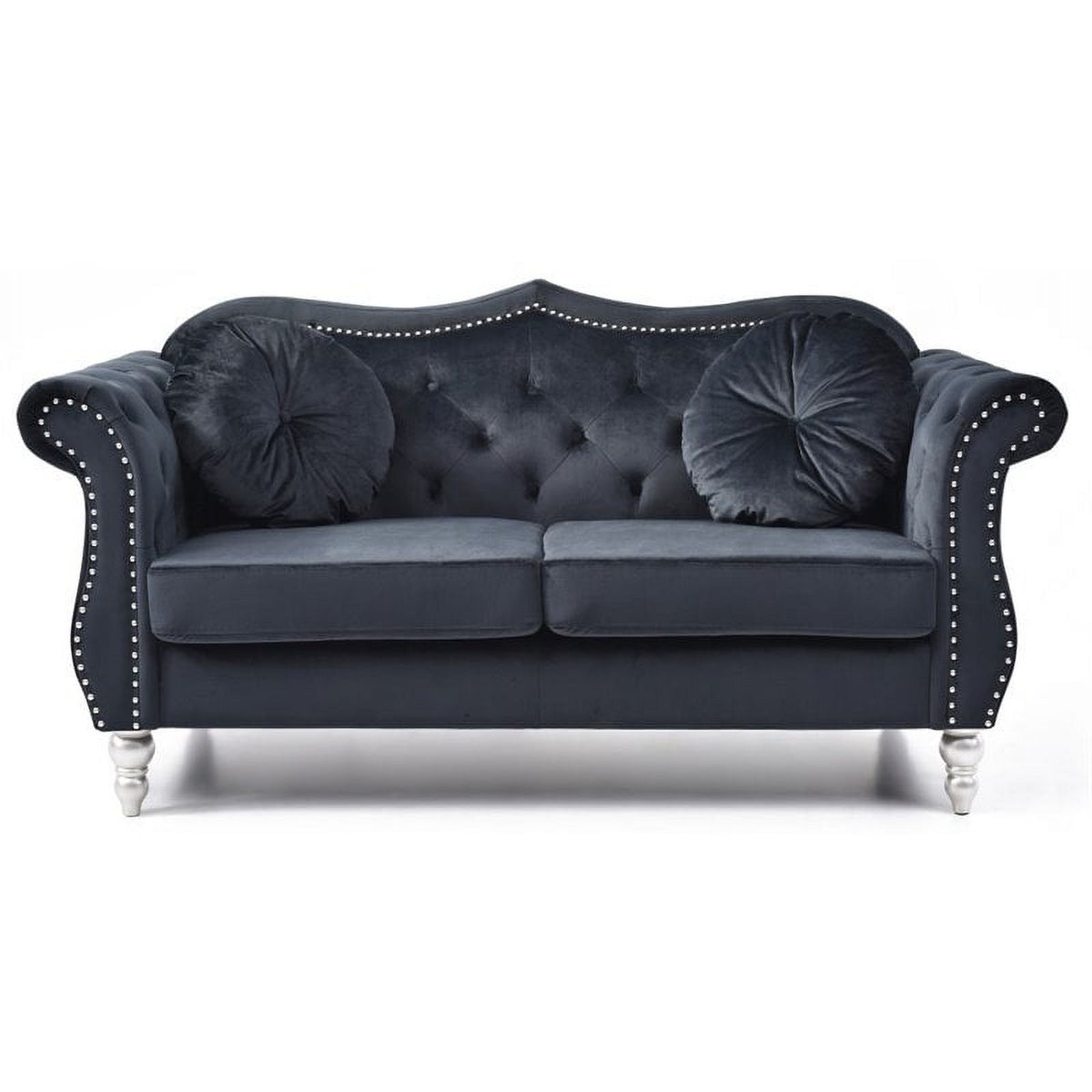 Black Sofa and Loveseat Furniture Set J29909
