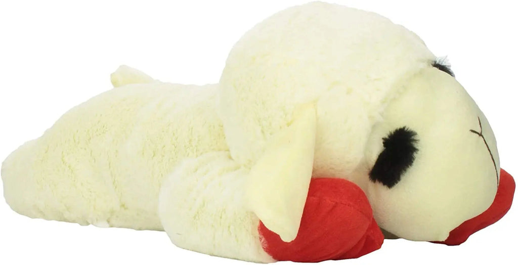 Jumbo White Plush Dog Toy with Squeaker, 24 inches W350