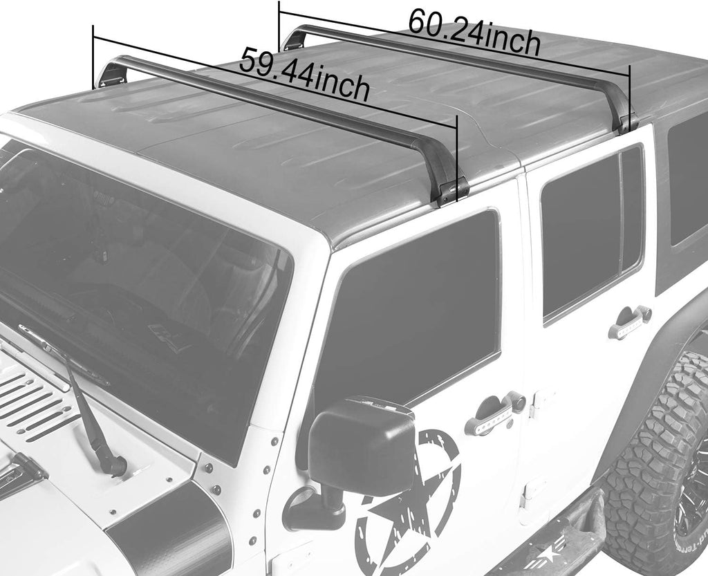 Roof Rack 2 Crossbars Hard Top Kayak Cargo Rack Y799
