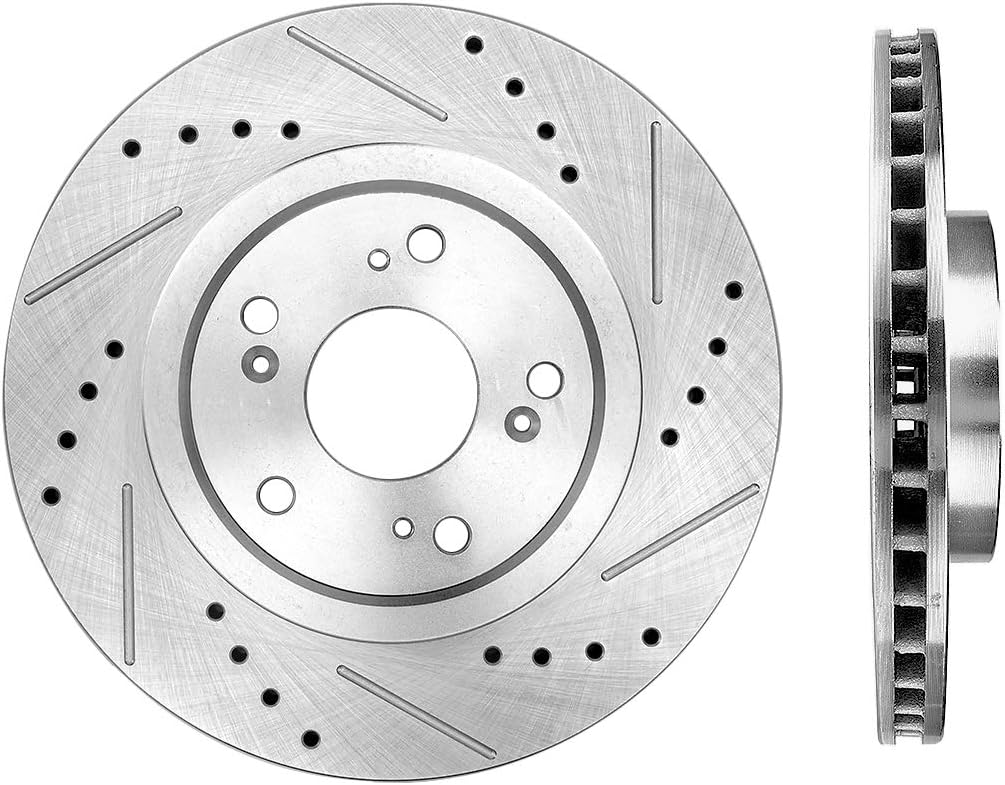 FRONT 300mm Drilled & Slotted Rotors G124141