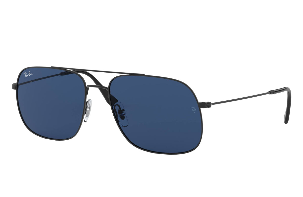 Rubber Black Dark Blue Sunglasses V233013