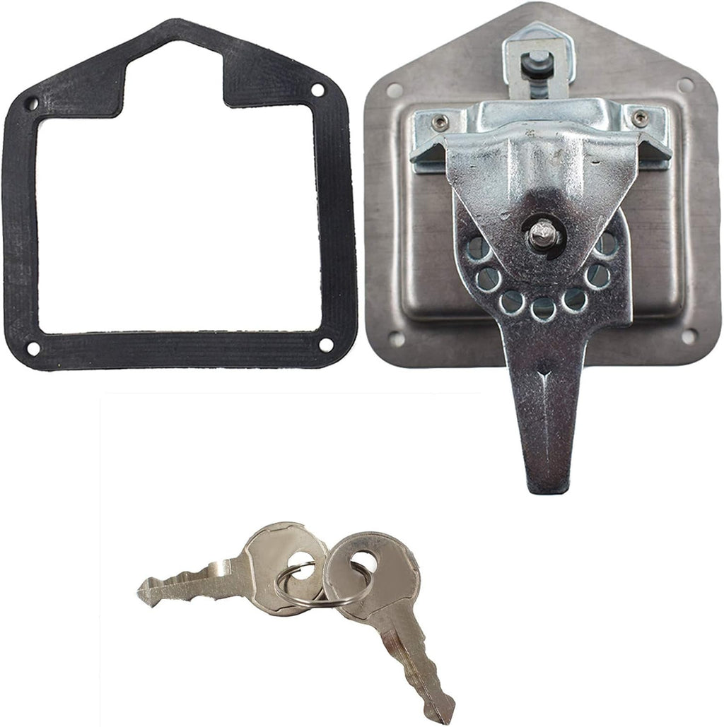 4 x Trailer Door Latch with Gasket T-Handle Latch with Keys 304 Stainless Steel Pack of 2 P5904