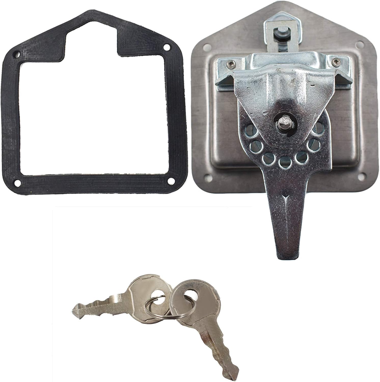 4 x Trailer Door Latch with Gasket T-Handle Latch with Keys 304 Stainless Steel Pack of 2 P5904