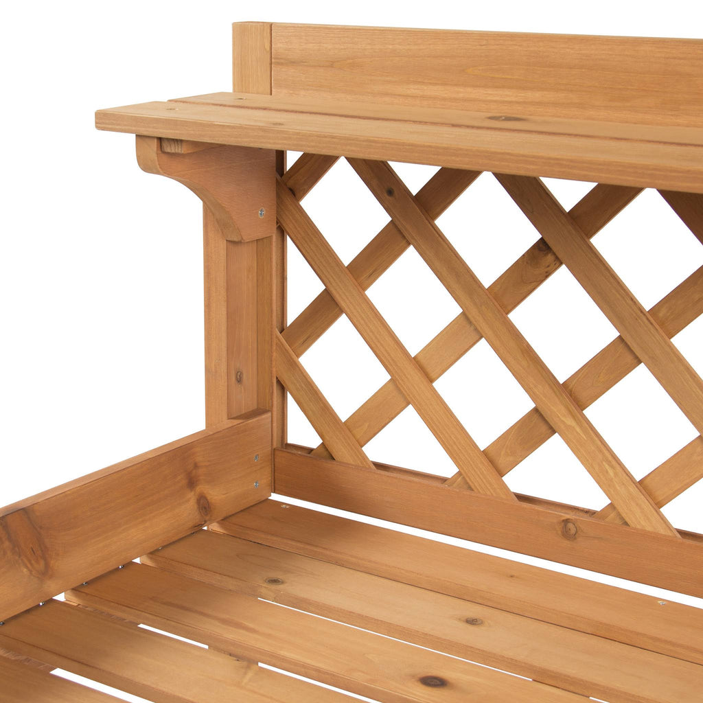 Natural Wood Potting Bench I95603