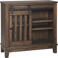 Brown Accent Cabinet with Open-Slat Door T70290