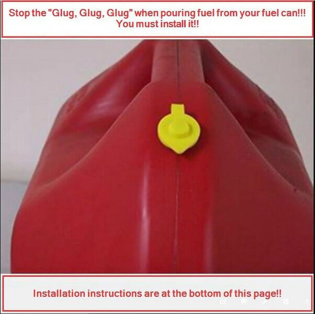 Yellow Fuel Gas Can Jug Vent Cap Q8140