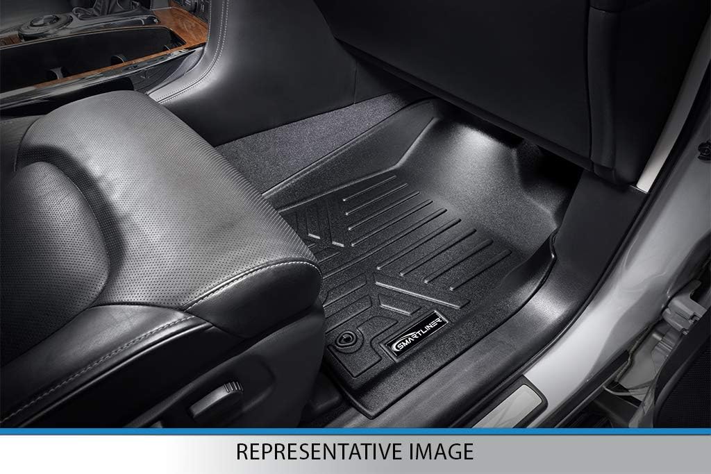 Custom Fit 2 Row Floor Mats Black for 2018-2022 Toyota Tacoma Double Cab X707721