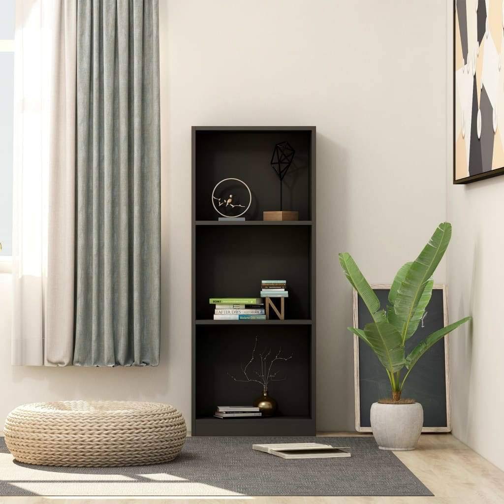 4-Tier White Chipboard Book Cabinet C130