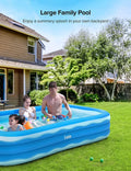 Inflatable Rectangular Swimming Pool 118" x 72" x 22" U502