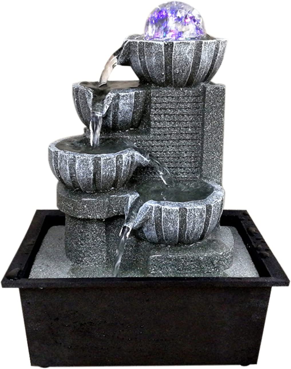 Feng Shui Table Top Water Feature with LED Lights U302