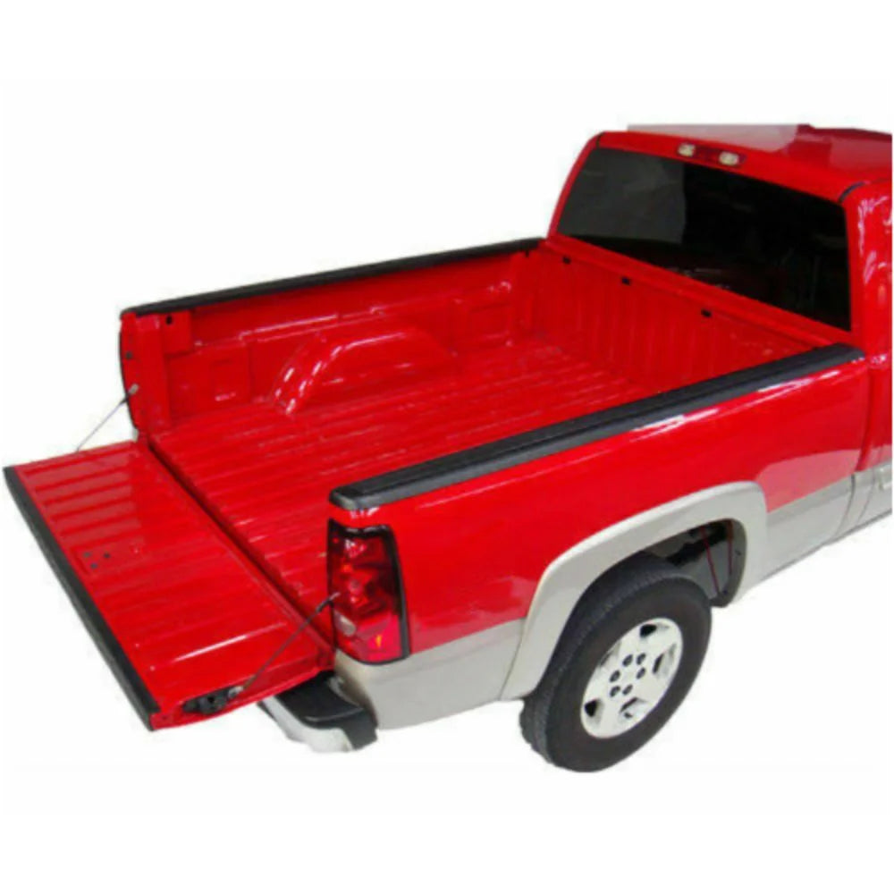 Black Bed Rail Caps Cover For Chevrolet GMC 6'6" Bed W292