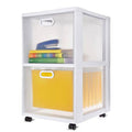 White 2 Drawer Rolling Storage Cart (6 Pack) G14424