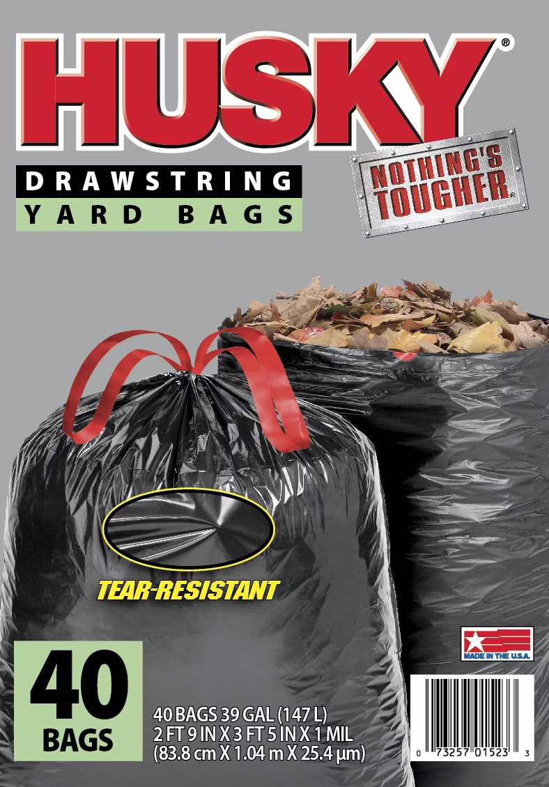 39 Gallon Yard Bags, 40 Bags G757