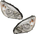 Pair Headlight for Buick Lucerne 2009 2010 2011 with Bulbs C495