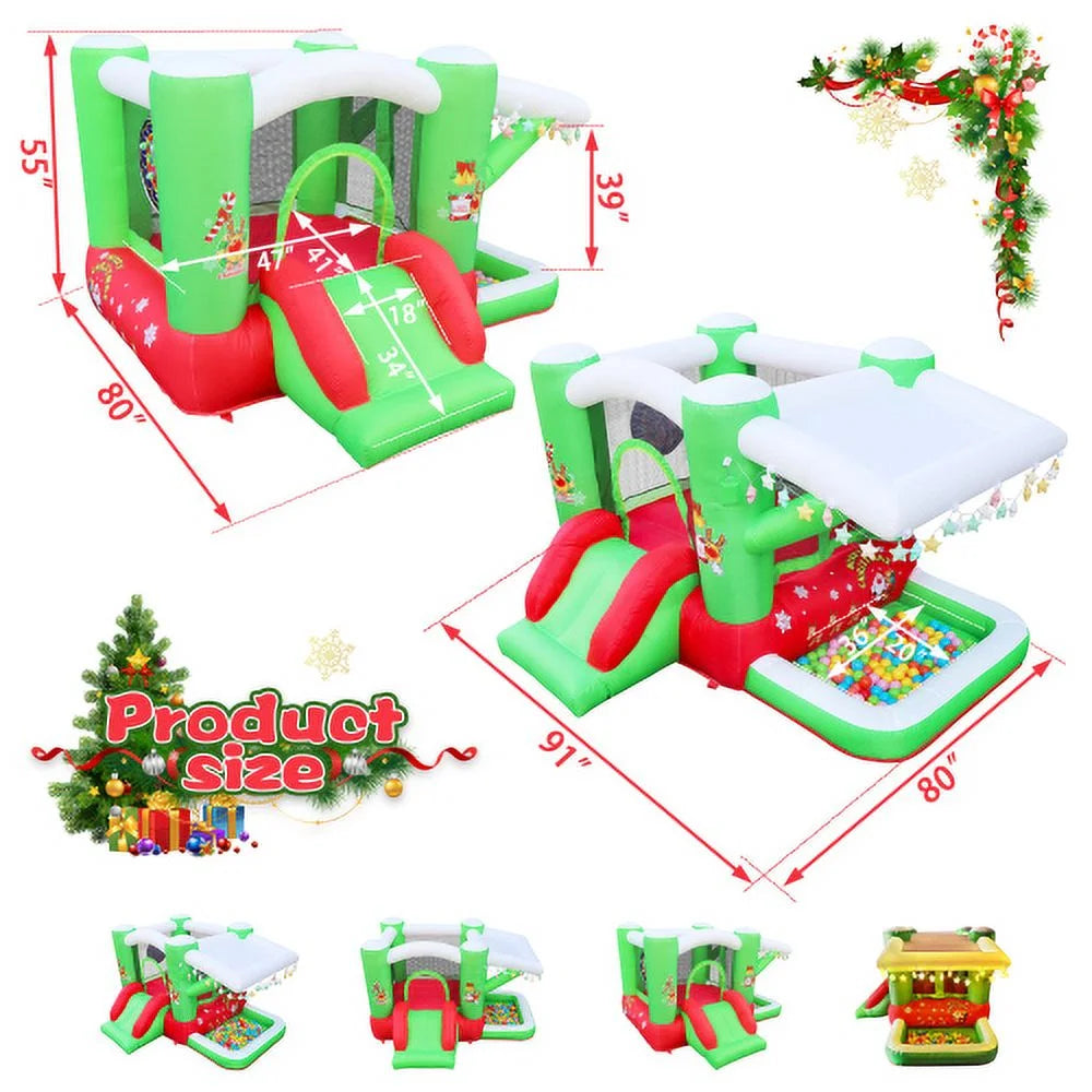 Inflatable Bounce House with Blower (80" x 91" x 55") L9906