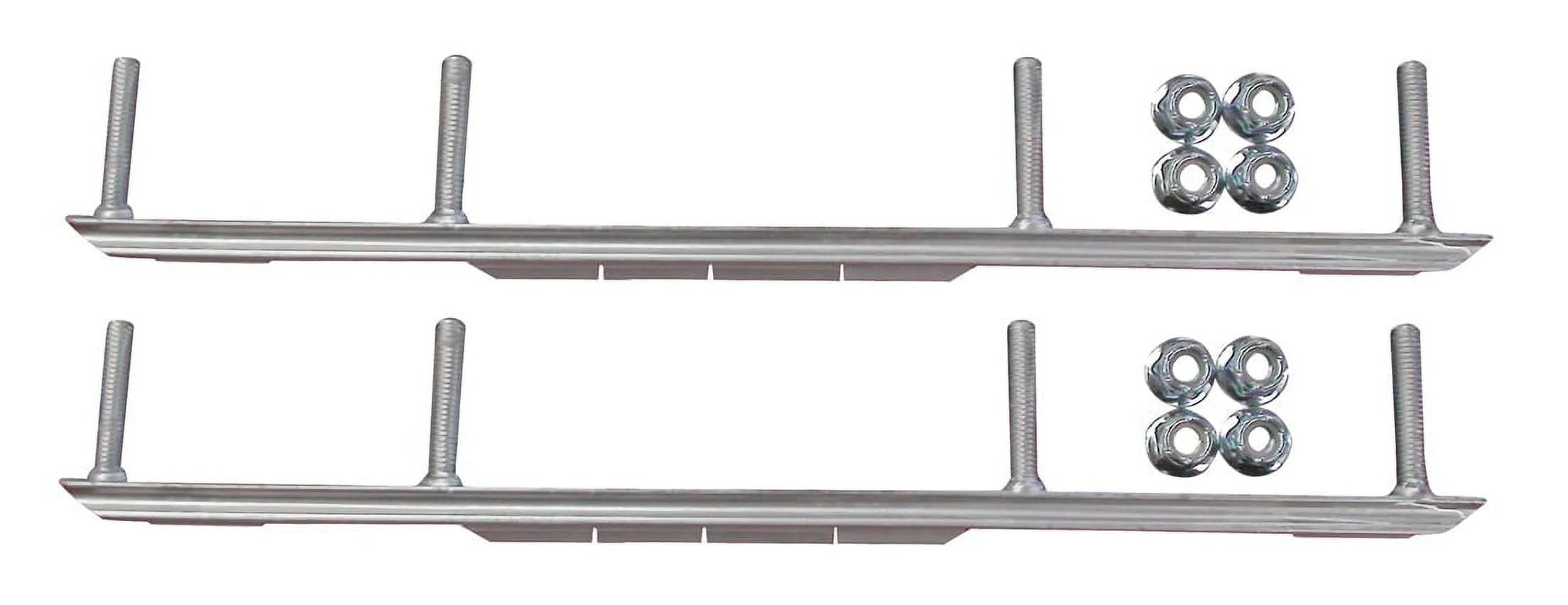 Yellow MTX Snowmobile Skis Complete Kit B1037