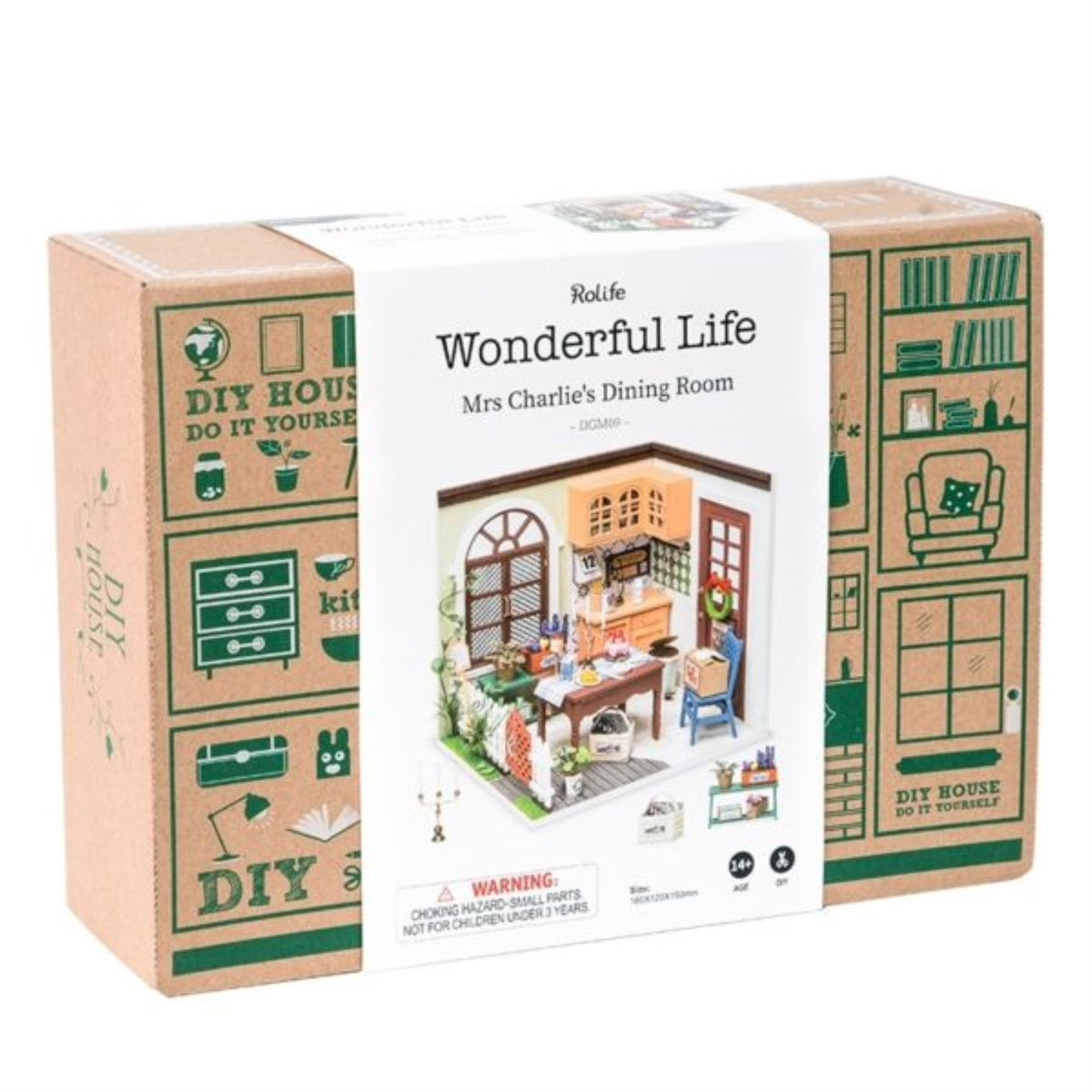 DIY Mrs Charlies Dining Room Miniature Dollhouse Y405