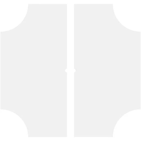 PVC Contemporary Ceiling Medallion Two Piece T8459