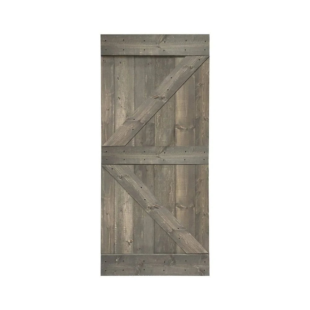 Worn Navy 30 x 84 Solid Pine Wood Interior Sliding Barn Door T8452