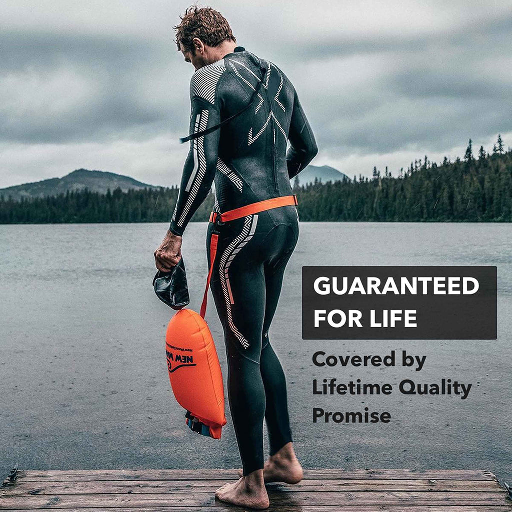 Swim Buoy Drybag for Open Water Swimmers, 20 Liter Orange PVC R1323