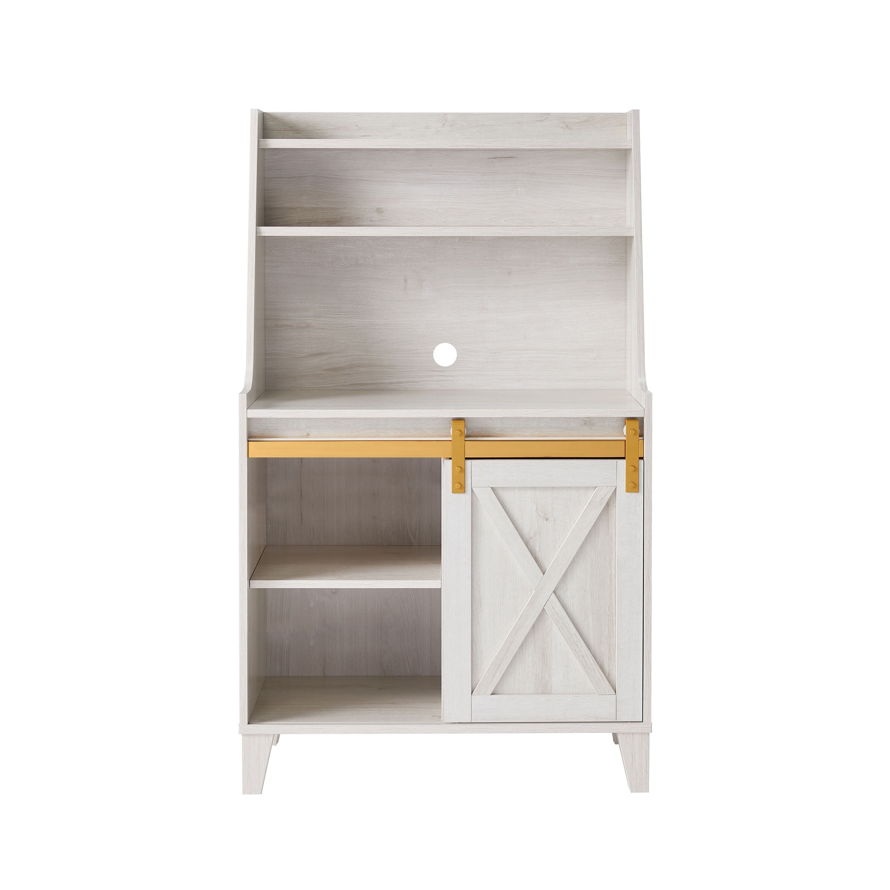Farmhouse White Oak 6-Shelf Baker's Rack C60181