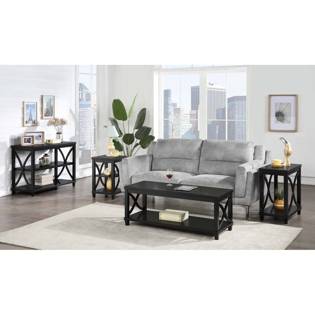 Driftwood / White End Table M451