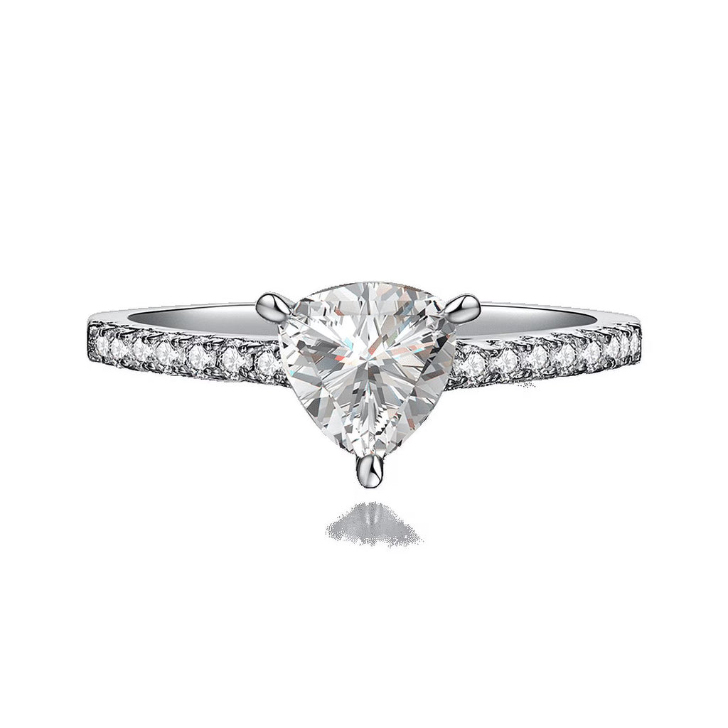 Pear Cut Moissanite Engagement Ring C8954